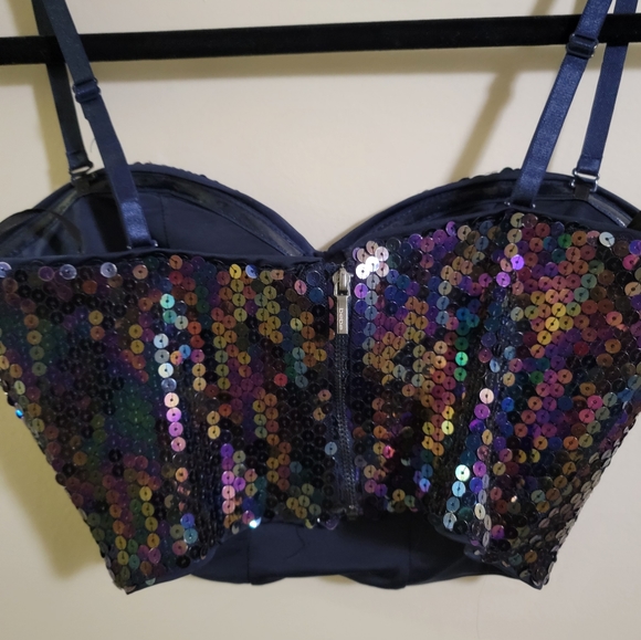 BEBE Sequin Tube Top - Picture 4 of 6